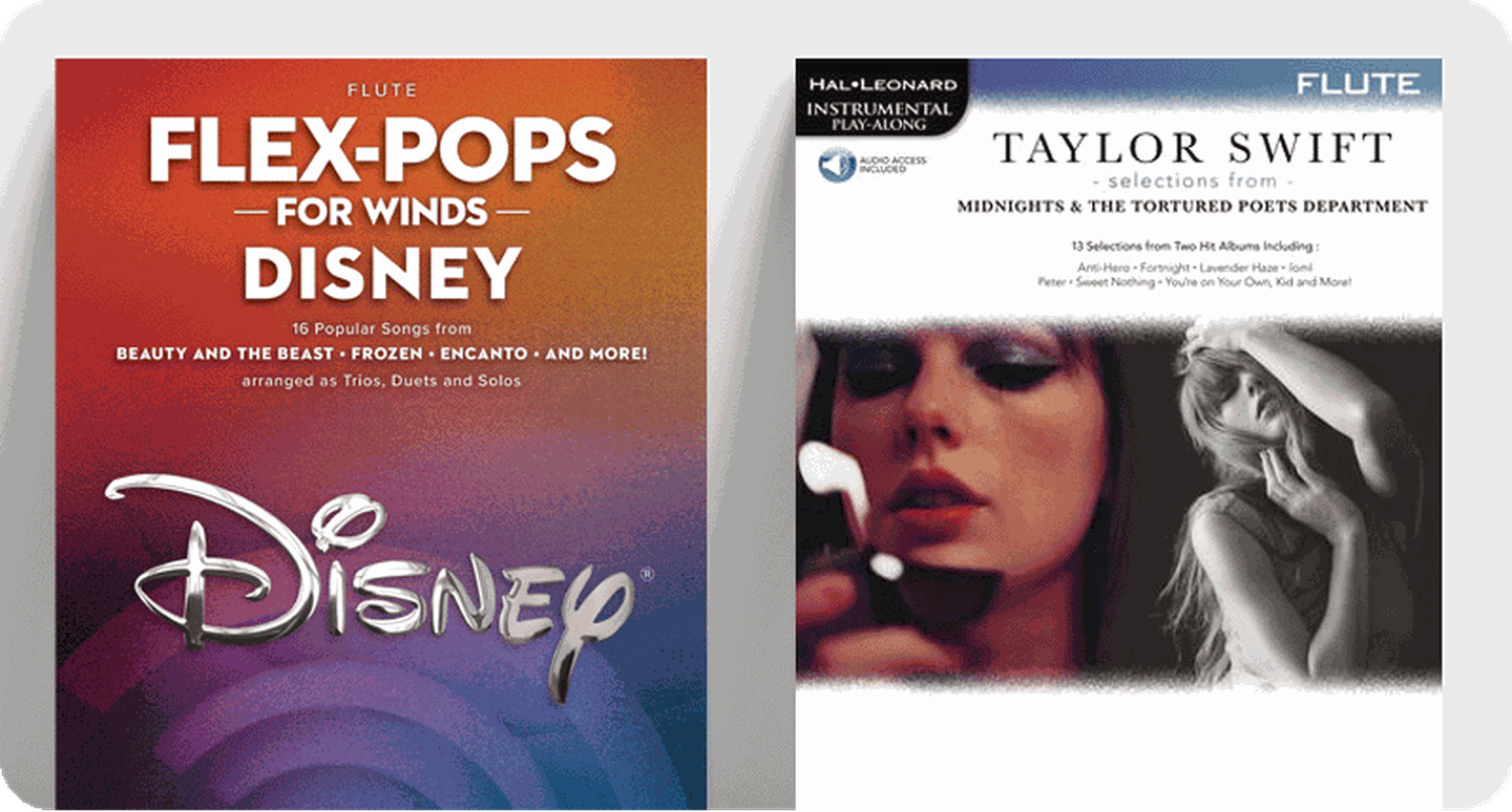 Pop woodwind sheet music covers for 101 Simple Songs and Popular Video Game Music.