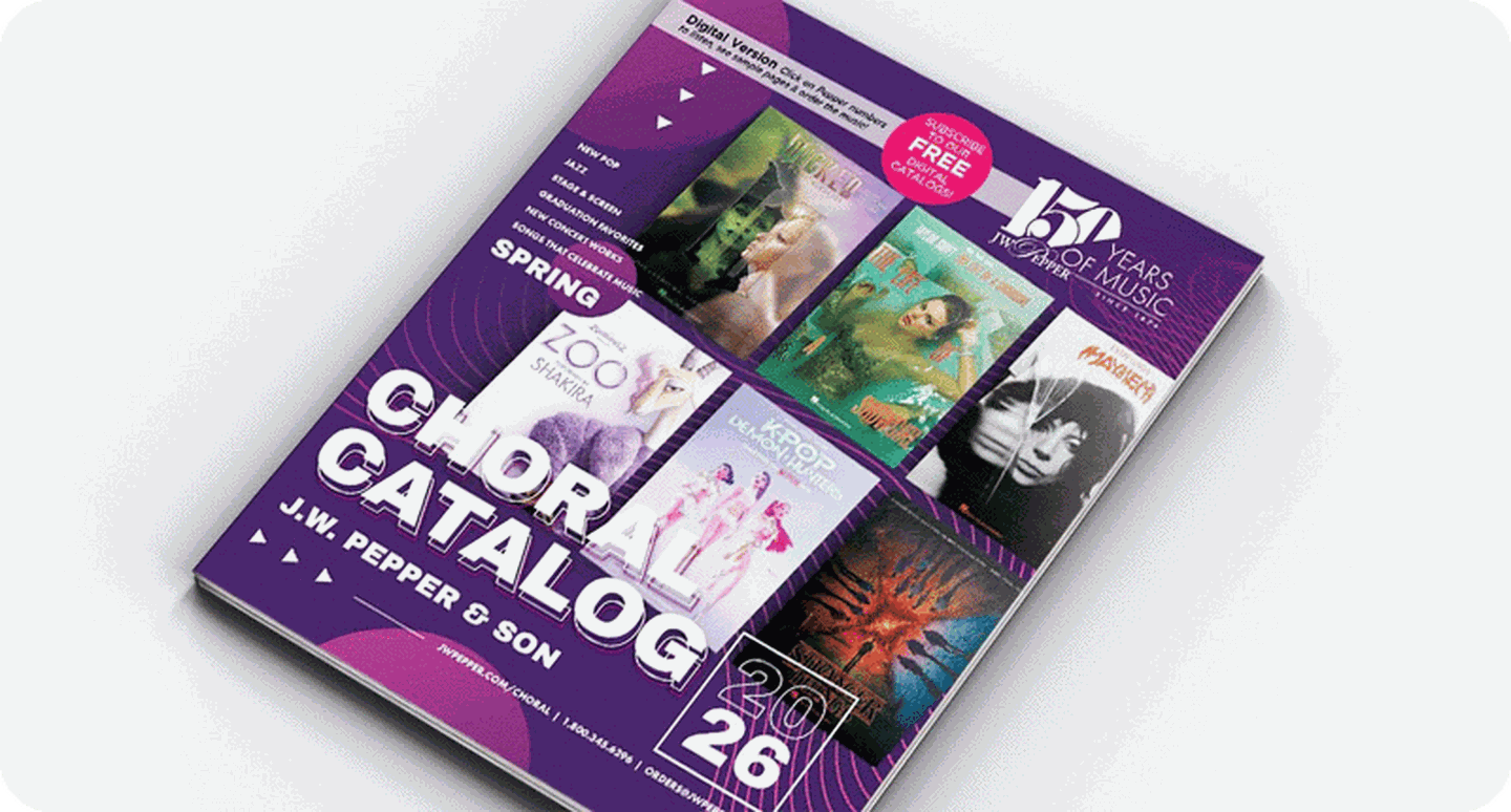 Spring Choral Catalog Cover